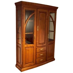 Form Exclusiv Vitrinen & Highboards|Vitrine Poesie Wildkirsche Poliert Mit Glaselementen