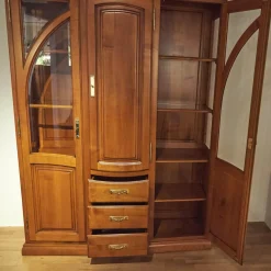 Form Exclusiv Vitrinen & Highboards|Vitrine Poesie Wildkirsche Poliert Mit Glaselementen