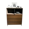 Kettnaker Vitrinen & Highboards|Vitrine Soma Raucheiche Furnier Lack Taupe Beige Matt Inklusive Beleuchtung