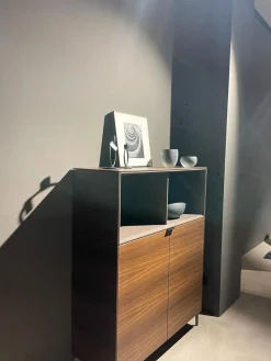 Kettnaker Vitrinen & Highboards|Vitrine Soma Raucheiche Furnier Lack Taupe Beige Matt Inklusive Beleuchtung