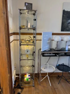 USM Haller Vitrinen & Highboards|Vitrine Stahlgestell Korpus Glas