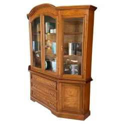 Selva Vitrinen & Highboards|Vitrine Verona 0792 Edelholz Kirschbaumfarbig Antikisiert