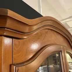 Selva Vitrinen & Highboards|Vitrine Verona 0792 Edelholz Kirschbaumfarbig Antikisiert