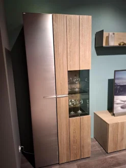 Voglauer Vitrinen & Highboards|Vitrine Vgalvino Alteiche Rustico Schwemmgrau Lackiert Massiv