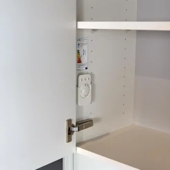 WK Wohnen Vitrinen & Highboards|Vitrine WK 419 Intono Glattlack 420 Verkehrsweiß Inklusive LED-Band Trafo Und Funkfernbedienung