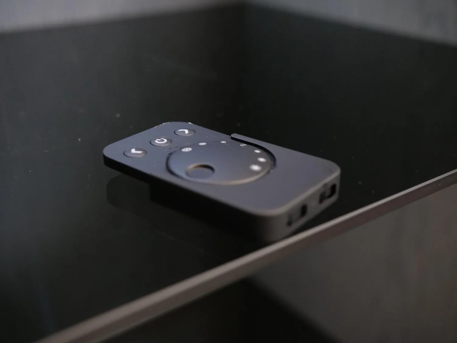 WK Wohnen Vitrinen & Highboards|Vitrinen WK 420 Viva 153 Eiche Grau Front In Rauchglas 436 Cosmos Schwarz Mit Push To Open Und Beleuchtung