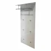 D-TEC Garderoben|Wandgarderobe Pacific Mit Wandpaneel Garderobenstange Mit Hutablage 2 Haken-Set Ultrawhite