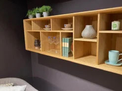 Team 7 Regale|Wand-Gestaltungselement Hängeregal Eiche Massiv Natur Geölt
