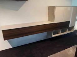 Molteni & C Wohnwände & Tv-Lowboards|Wandhängeschrank 505 Holz Kieselgrau Eukalyptus