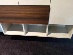 Molteni & C Wohnwände & Tv-Lowboards|Wandhängeschrank 505 Holz Kieselgrau Eukalyptus