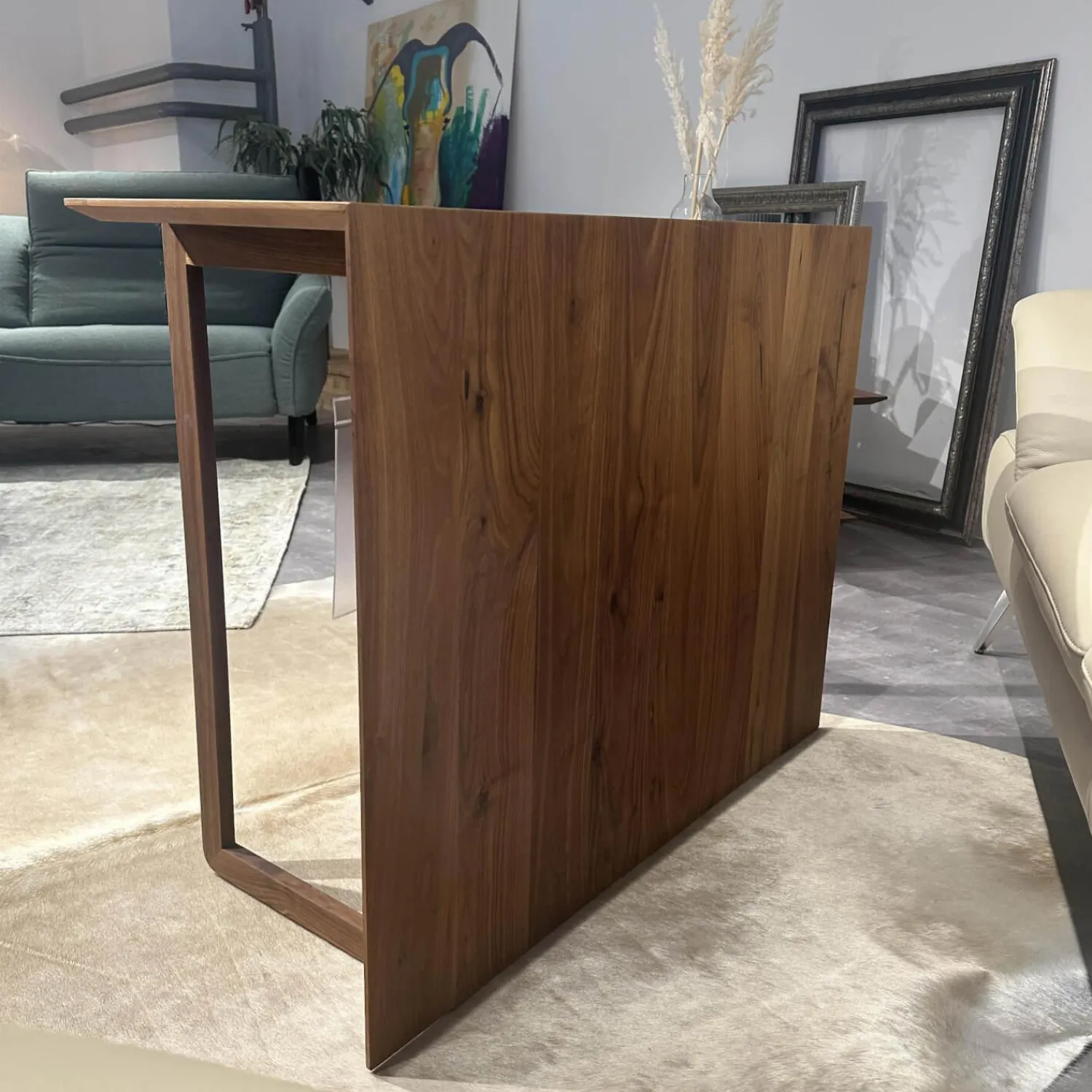 Scholtissek Beistelltische|Wendetisch Astiger Nussbaum Massiv Natur Geölt