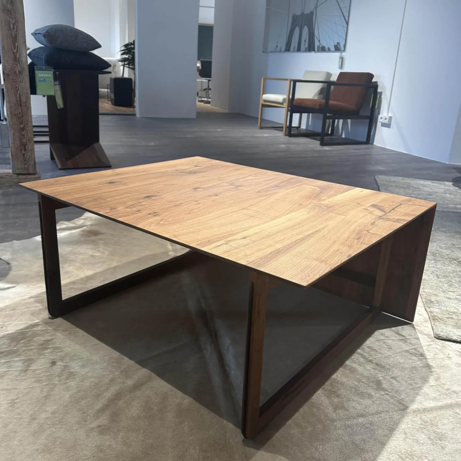 Scholtissek Beistelltische|Wendetisch Astiger Nussbaum Massiv Natur Geölt