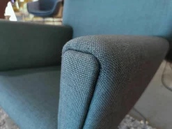 Carl Hansen & Søn Relaxsessel|Wingchair CH445 Stoff Passion 13101 Grau Gestell Edelstahl