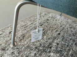 Carl Hansen & Søn Relaxsessel|Wingchair CH445 Stoff Passion 13101 Grau Gestell Edelstahl