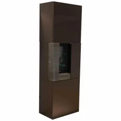 Sudbrock Vitrinen & Highboards|Wohnelement Contur-Unit Glattlack Mocca Mit Beleuchtung