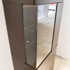 Sudbrock Vitrinen & Highboards|Wohnelement Contur-Unit Glattlack Mocca Mit Beleuchtung