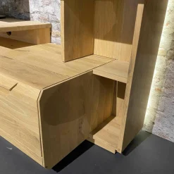 Decker Wohnwände & Tv-Lowboards|Wohnkombination Inavac Asteiche Bianco Mit Beleuchtung