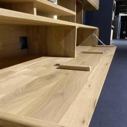 Decker Wohnwände & Tv-Lowboards|Wohnkombination Inavac Asteiche Bianco Mit Beleuchtung