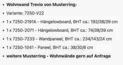 Musterring Wohnwände & Tv-Lowboards|Wohnkombination Trevi 7250 V22 Kerneiche Umato Birke Lack Anthrazit Paneel Riffholz Inklusive Beleuchtung