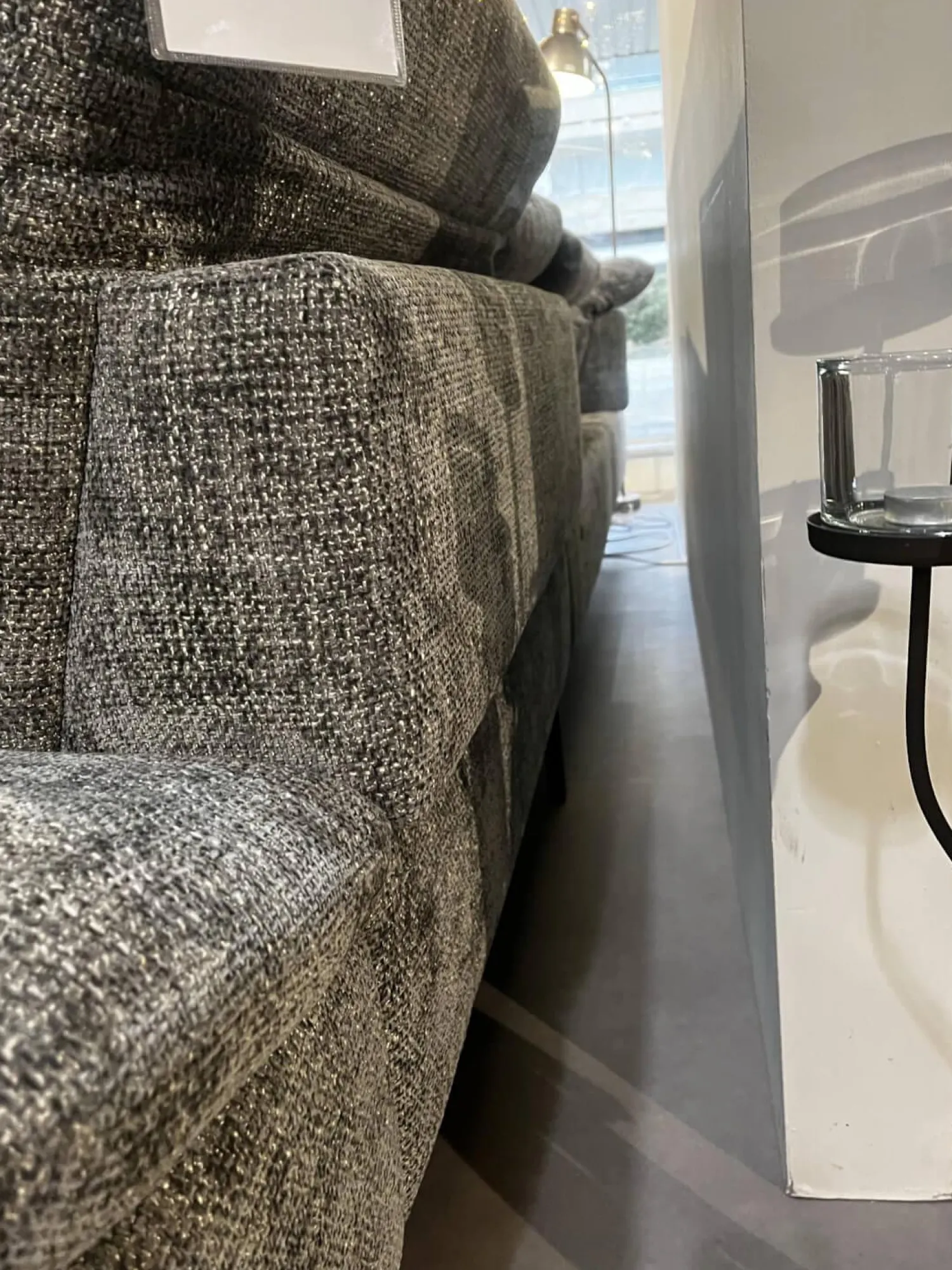 Activineo Wohnlandschaften|Wohnlandschaft Bailey Stoff Renegade 168 Plumb Grau Metallfüße Schwarz