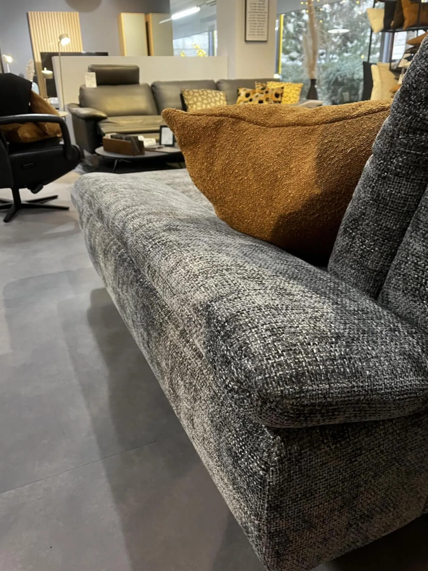 Activineo Wohnlandschaften|Wohnlandschaft Bailey Stoff Renegade 168 Plumb Grau Metallfüße Schwarz