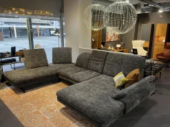 Activineo Wohnlandschaften|Wohnlandschaft Bailey Stoff Renegade 168 Plumb Grau Metallfüße Schwarz