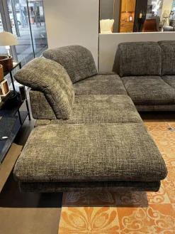 Activineo Wohnlandschaften|Wohnlandschaft Bailey Stoff Renegade 168 Plumb Grau Metallfüße Schwarz