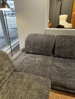 Activineo Wohnlandschaften|Wohnlandschaft Bailey Stoff Renegade 168 Plumb Grau Metallfüße Schwarz