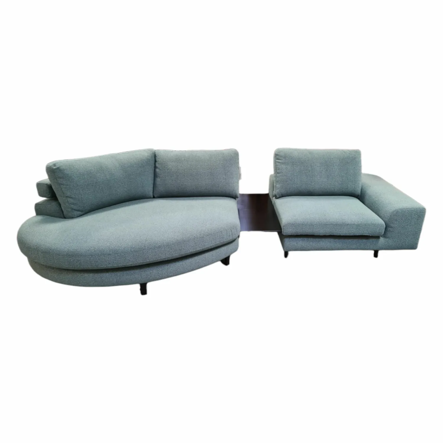 DFM Ecksofas|3-Sitzer-Sofas|Wohnlandschaft Belladonna Stoff Dream 122 Cloud MF1 Metall Schwarz