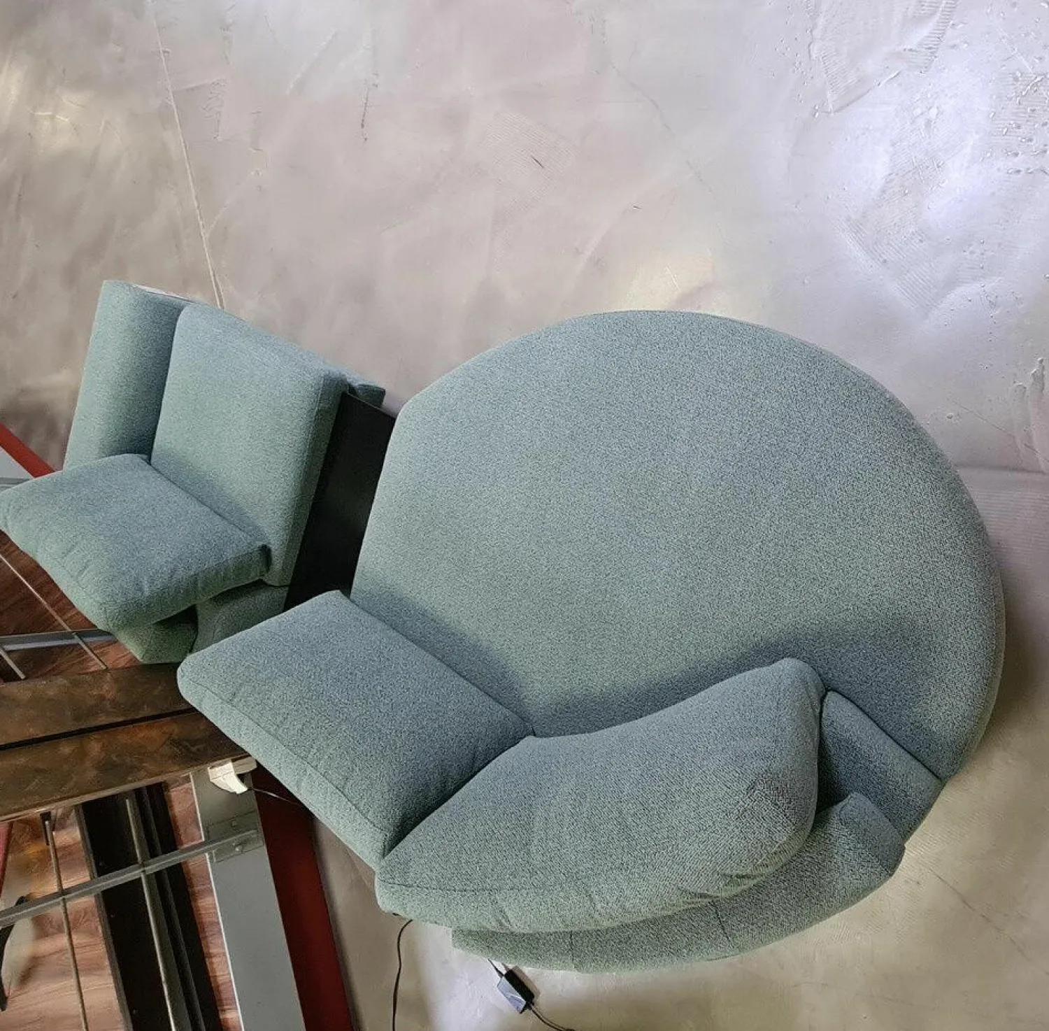 DFM Ecksofas|3-Sitzer-Sofas|Wohnlandschaft Belladonna Stoff Dream 122 Cloud MF1 Metall Schwarz