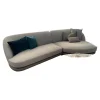 Giorgetti Ecksofas|Wohnlandschaft Ecksofa Vesper Stoff Penny Kat. D 6718 Acier Grau