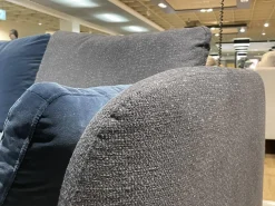 Rolf Benz Wohnlandschaften|Wohnlandschaft Kumo 555 Stoff 22 505 Schwarzblau Grau Gussfuß Matt Verkehrsschwarz Schwarz