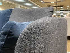 Rolf Benz Wohnlandschaften|Wohnlandschaft Kumo 555 Stoff 22 505 Schwarzblau Grau Gussfuß Matt Verkehrsschwarz Schwarz