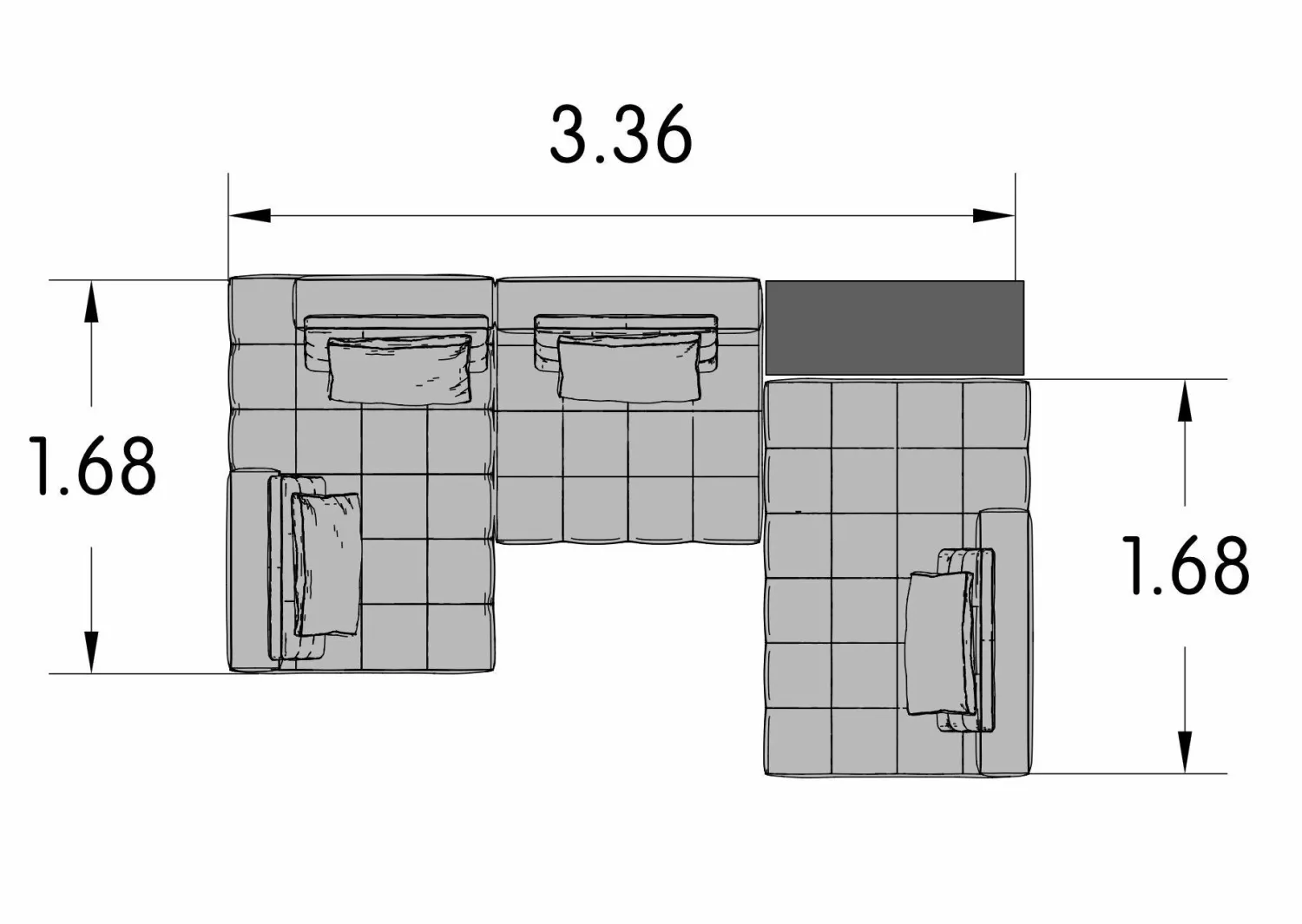 Minotti Wohnlandschaften|Wohnlandschaft Lawrence Clan Leder Nabuk 08 Tortora Braun Grau Stoff Aida 06 Peltro Braun Grau Stoff Hunt 21 Verde Olio Grau Grün Füße Massiveholz Grau