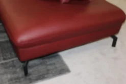 Polinova Wohnlandschaften|Wohnlandschaft Leonore Leder Longlife 160 Vivre Barolo Rot