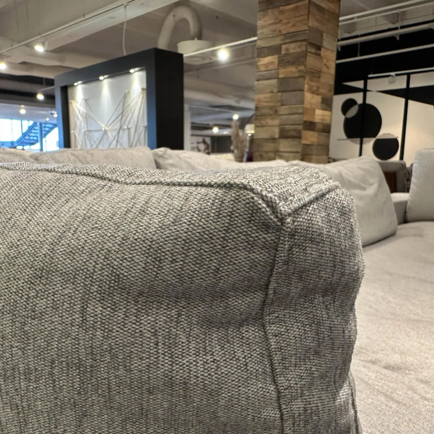 Gruppo Fox Wohnlandschaften|Wohnlandschaft Now Soft In Stoff Sable 01 Grau Gestell Metallkufe Chrom