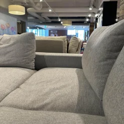 Gruppo Fox Wohnlandschaften|Wohnlandschaft Now Soft In Stoff Sable 01 Grau Gestell Metallkufe Chrom