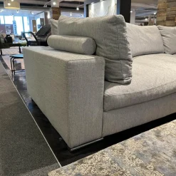 Gruppo Fox Wohnlandschaften|Wohnlandschaft Now Soft In Stoff Sable 01 Grau Gestell Metallkufe Chrom