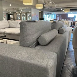 Gruppo Fox Wohnlandschaften|Wohnlandschaft Now Soft In Stoff Sable 01 Grau Gestell Metallkufe Chrom