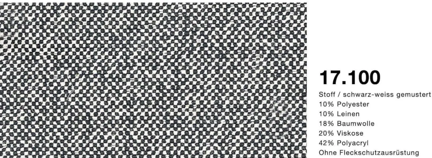 Rolf Benz Wohnlandschaften|Wohnlandschaft Nuvola Stoff 17.100 Schwarz-Weiß mit 12 Kissen