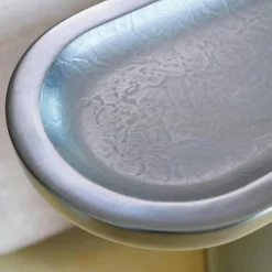 Baxter Wohnlandschaften|Ecksofas|Wohnlandschaft Piaf Und Konsole Calix Leder Kashmir Boue Cat.A Konsole Massives Lindenholz