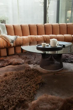 De Sede Wohnlandschaften|Wohnlandschaft Sofa DS 600 Snake Nappaleder Naturale Cuoio Braun Aus Einzelnen Addierbaren Elementen