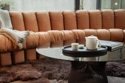 De Sede Wohnlandschaften|Wohnlandschaft Sofa DS 600 Snake Nappaleder Naturale Cuoio Braun Aus Einzelnen Addierbaren Elementen