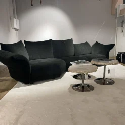 Edra Wohnlandschaften|Wohnlandschaft Standard Bezug S7050-00 Grün Mit Beweglichen Arm- Und Rückenteilen