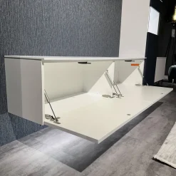 Nobilia Wohnwände & Tv-Lowboards|Wohnwand 945 Easytouch Lacklaminat 967 Alpinweiß Mit Beleuchtung