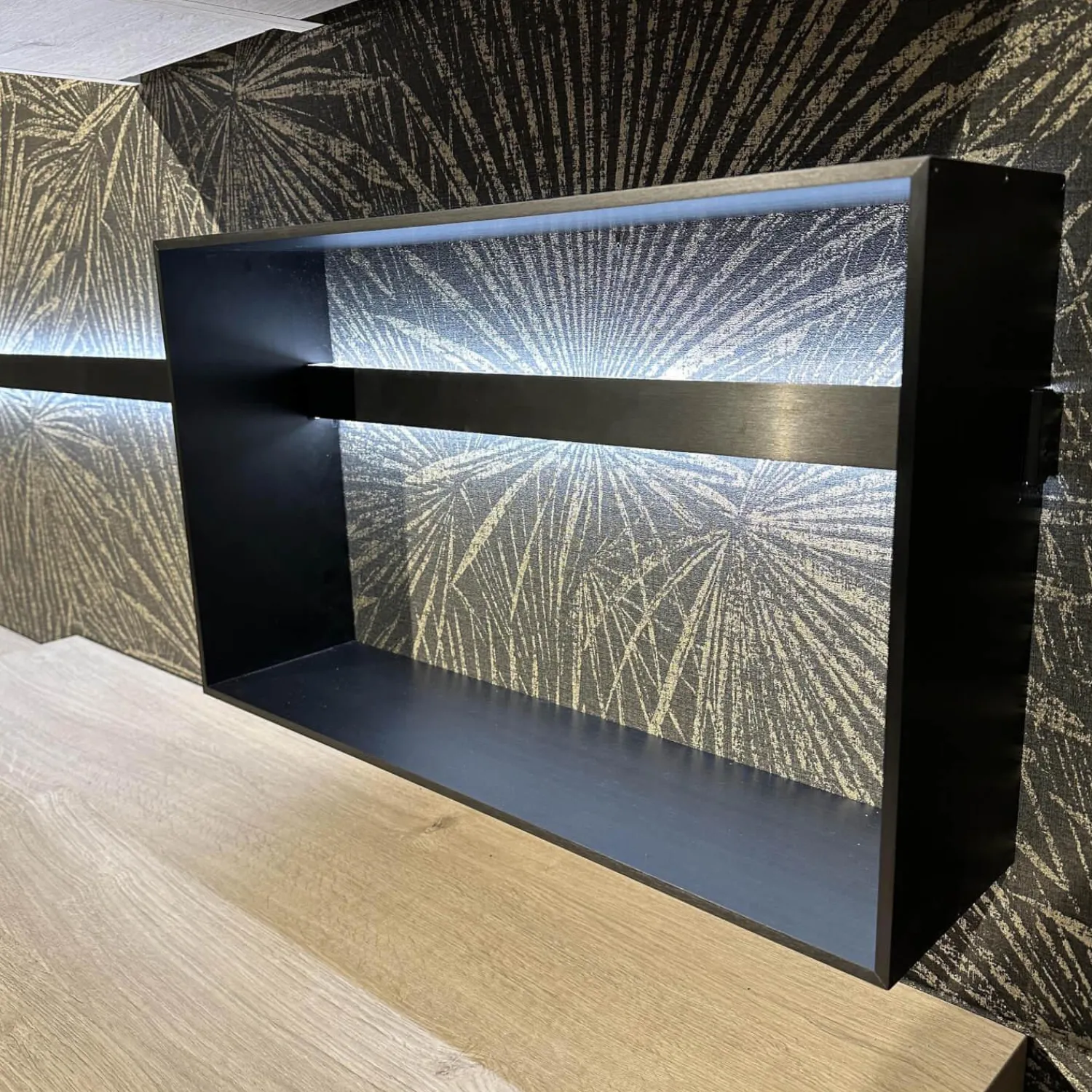 Nobilia Wohnwände & Tv-Lowboards|Wohnwand 945 Easytouch Lacklaminat Sand Beige Ultramatt Abdeckplatte Eiche Montreal