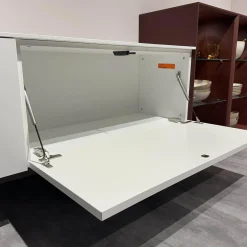 Nobilia Wohnwände & Tv-Lowboards|Wohnwand 945 Easytouch Lacklaminat Alpinweiß Und Rot Mit Beleuchtung