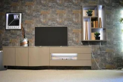 WK Wohnen Wohnwände & Tv-Lowboards|Wohnwand 420 Viva Glattlack Sienna