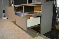 WK Wohnen Wohnwände & Tv-Lowboards|Wohnwand 420 Viva Glattlack Sienna