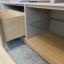 Gwinner Wohnwände & Tv-Lowboards|Wohnwand Allio Holz Lack Oliv Eiche Satin